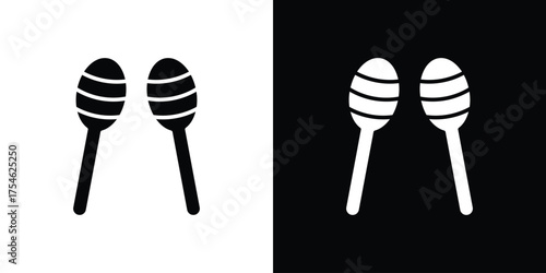 Maracas icon concept design element. pictogram icons.