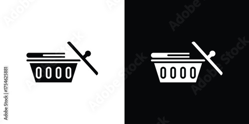 Laundry basket icon concept design element. pictogram icons.