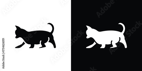 Kitten icon concept design element. pictogram icons.