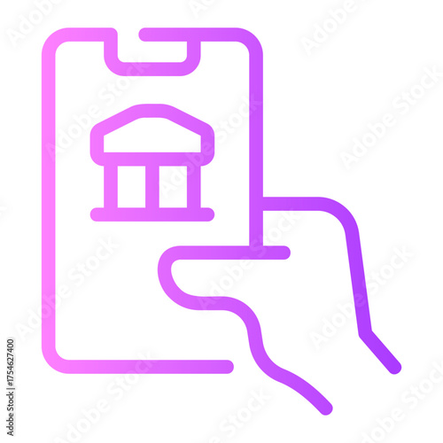 banking gradient icon