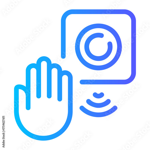 touchless gradient icon