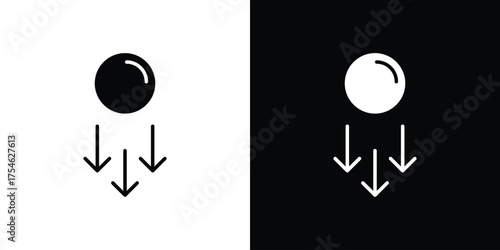 Gravity icon concept design element. pictogram icons.