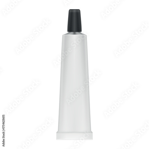 Glue tube template for design projects and graphic applications in a clean, minimal style