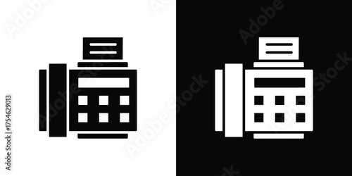 Papier peint Fax machine icon concept design element. pictogram icons.