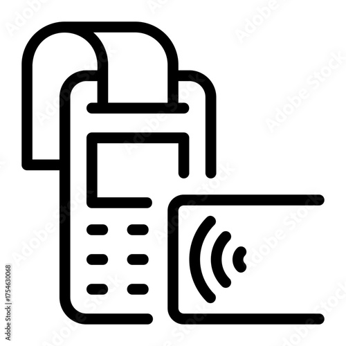 tap to pay line icon