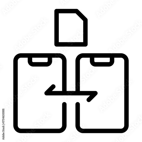 transfer document line icon