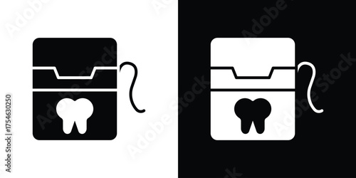 Dental floss icon concept design element. pictogram icons.
