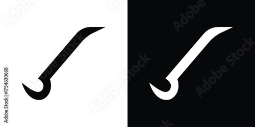 Crowbar icon concept design element. pictogram icons.