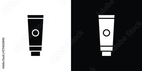 Cream tube icon concept design element. pictogram icons.