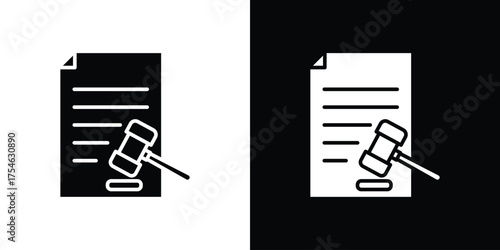 Corporative law icon concept design element. pictogram icons.