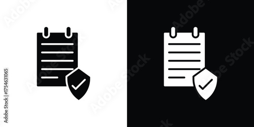 Contract coverage icon concept design element. pictogram icons.