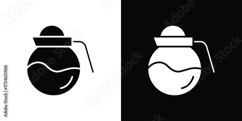 Coffee pot icon concept design element. pictogram icons.