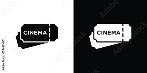 Cinema tickets icon concept design element. pictogram icons.