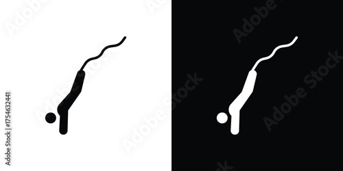 Bungee jumping icon concept design element. pictogram icons.
