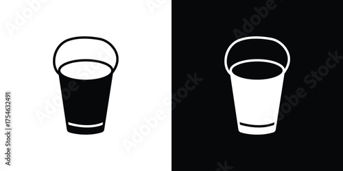 Bucket icon concept design element. pictogram icons.