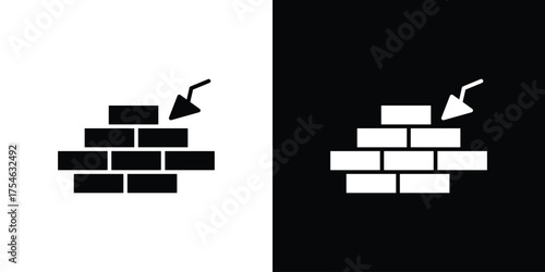 Brickwork icon concept design element. pictogram icons.