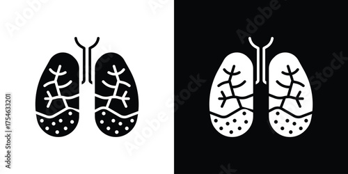 Asthma icon concept design element. pictogram icons.