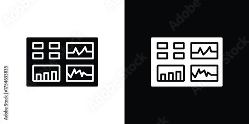 Admin panel icon concept design element. pictogram icons.
