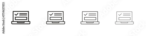 Web portal icons. editable stroke icon collection.