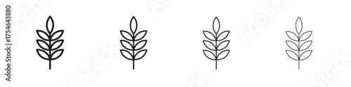 Malt icons. editable stroke icon collection.