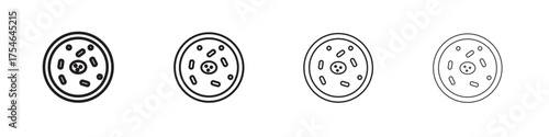 Human cells icons. editable stroke icon collection.