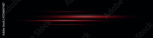 Speed lines light effect, glowing magic rays, abstract neon lines. Police or car lights in motion concept. Vector illustration.
