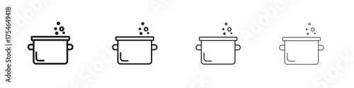 Cooking icons. editable stroke icon collection.