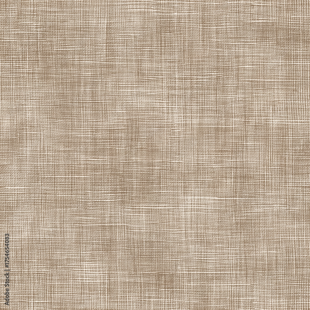 Fototapeta premium Seamless Natural Beige Linen Fabric Texture Background
