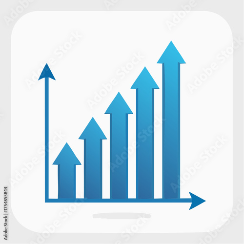 Visual Representation of Growth and Advancement, Depicting Rising Trends and Development
