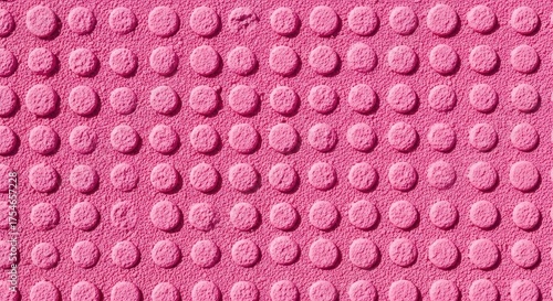 Pink textured surface with circular patterns
