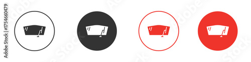 Windscreen icon. pictogram sign for Ui UX