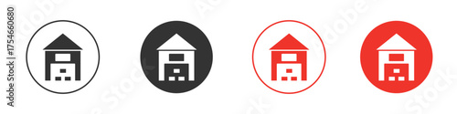 Warehouse icon. pictogram sign for Ui UX