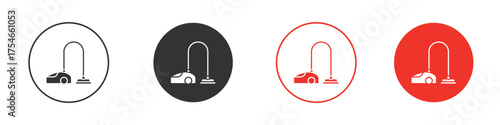Vacuum cleaner icon. pictogram sign for Ui UX