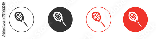Tennis racket icon. pictogram sign for Ui UX