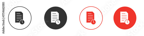 Temporary files icon. pictogram sign for Ui UX
