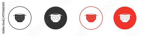 Strainer icon. pictogram sign for Ui UX