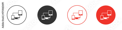 Responsive icon. pictogram sign for Ui UX