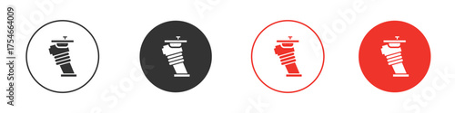Rammer icon. pictogram sign for Ui UX