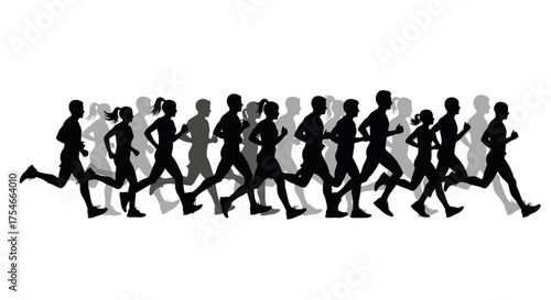 Running people
