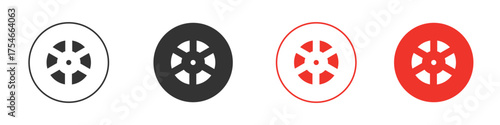 Radioactive icon. pictogram sign for Ui UX