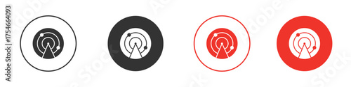 Radar icon. pictogram sign for Ui UX