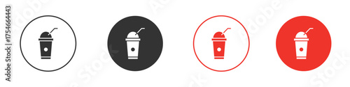 Plastic drinking cup icon. pictogram sign for Ui UX