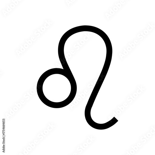 Leo zodiac sign astrology horoscope symbol template