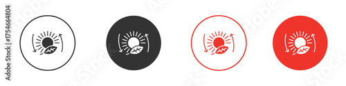 Photosynthesis icon. pictogram sign for Ui UX