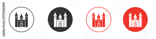 Palace icon. pictogram sign for Ui UX