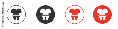 Molar crown icon. pictogram sign for Ui UX