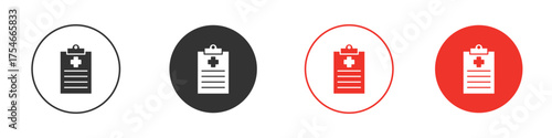 Medical records icon. pictogram sign for Ui UX