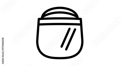 Face Shield Icon Protective Gear for Safety and Prevention.