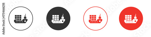 Logistic ship icon. pictogram sign for Ui UX