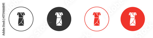 Jersey wrap dress icon. pictogram sign for Ui UX